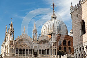 Basilica San Marco in dettaglio-Venezia photo